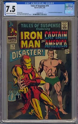 Buy Tales Of Suspense #79 Cgc 7.5 1st Cosmic Cube Non-wwii Red Skull • 148.17£