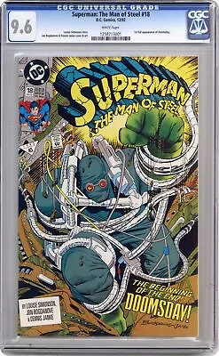 Buy Superman The Man Of Steel #18D CGC 9.6 1992 1258713001 1st Full App. Doomsday • 65.59£