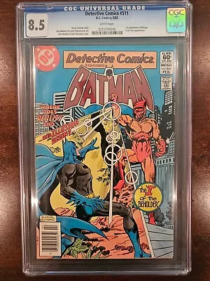 Buy Detective Comics #511 2/82 CGC 8.5 Key Issue Newsstand 1st Mirage Fire! • 79.92£