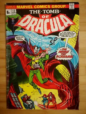Buy Tomb Of Dracula #12 - 2nd App Blade - Low Grade Read Description - Marvel 1973 • 17.50£