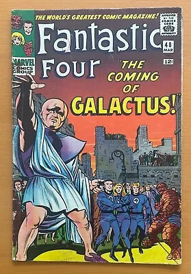 Buy Fantastic Four #48 KEY 1st Appearance Galactus & Silver Surfer (Marvel 1966) VG+ • 1,237.50£