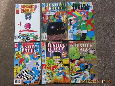 Buy 6 Justice League Of America Dc Comics 1992 - Batman Superman Green Lantern Etc; • 4.95£