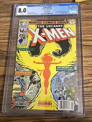 Buy Uncanny X-men #125 Newsstand Mark Jewelers 1st App Mutant X Cgc 8.0 White Pages • 199.87£