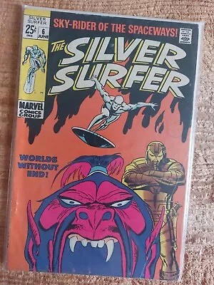 Buy Silver Surfer #6 1969 Volume 1 - Worlds Without End - Marvel Comic VGF • 54.99£