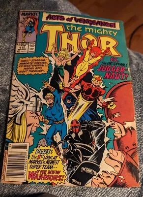 Buy THOR #412, VF/NM, God Of Thunder, Juggernaut, 1966 1989, New Warriors, Marvel • 15.19£