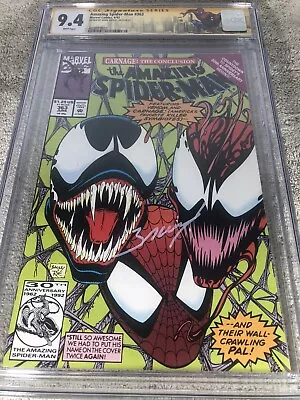 Buy Amazing Spider Man 363 CGC SS 9.4 Bagley 3rd Carnage 6/1992 Custom Label • 119.14£