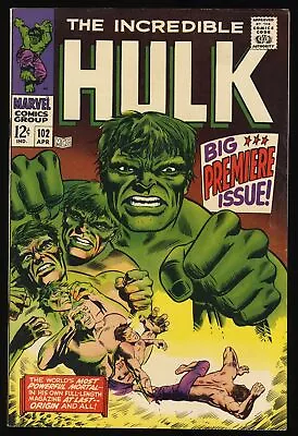 Buy Incredible Hulk #102 FN/VF 7.0 Continued From Tales To Astonish 101! Marvel 1968 • 181.05£