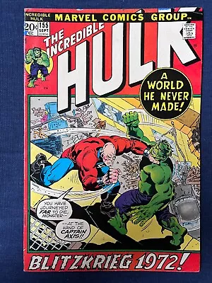 Buy The Incredible Hulk 155 (1972) • 4.20£