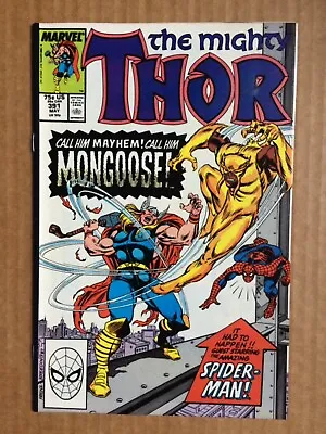 Buy The Mighty Thor #391 1st Mongoose Marvel Comics 1988 • 6.99£