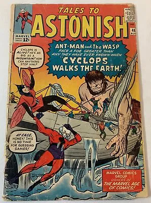 Buy 1963 Marvel TALES TO ASTONISH #46 ~ Cover Detached ~ Ant-Man, 3rd Wasp • 27.94£