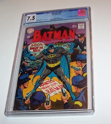 Buy Batman #201 - DC 1968 Silver Age Issue - CGC VF- 7.5 - Rogue's Gallery Story • 148.65£