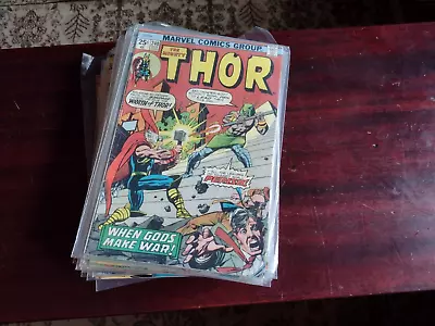 Buy THE MIGHTY THOR COMIC LOT OF 28 Range In #240-#278 (1975-1978) VG/FN+ • 59.96£