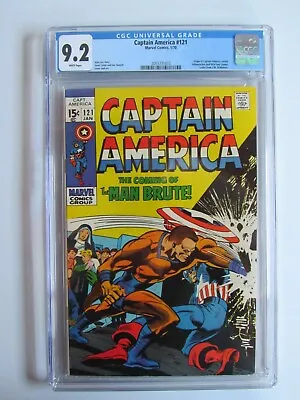 Buy Captain America 121 CGC 9.2 WP Origin Retold 1970 • 157.27£