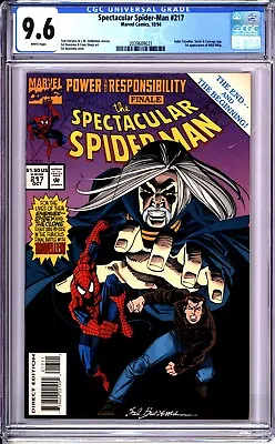 Buy Spectacular Spider-man #217 Cgc 9.6 Wp - Direct Edition - 1st App - Wild Whip! • 86.97£