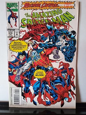 Buy The Amazing Spider-Man No379 July 1993 Maximum Carnage Part 7 Of 14 • 15£