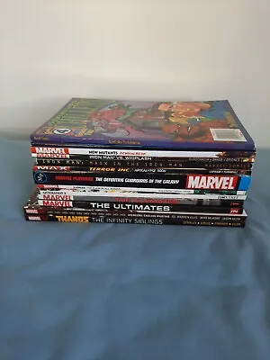 Buy Marvel Graphic Novel Bundle Job Lot X13 Iron Man, Thanos, New Mutants, Clearance • 64.99£