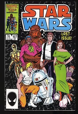 Buy Star Wars #107 NM- 9.2 Last Issue! Scarce! Marvel 1986 • 67.13£