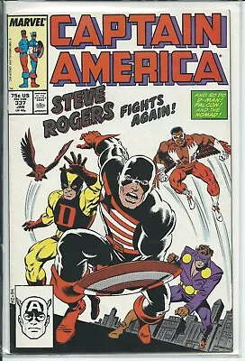Buy COMIC: Captain America #337: Steve Rogers Fights Again!   1988 • 8£