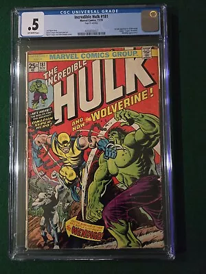 Buy Incredible Hulk #181 CGC 0.5  1974 1st Full Appearance Wolverine • 1,202.40£