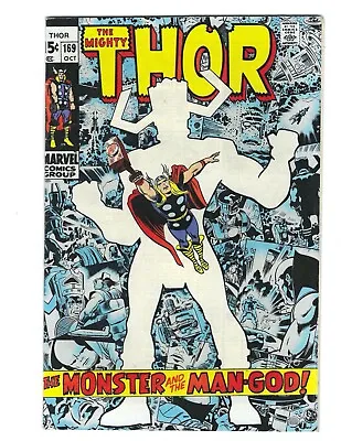 Buy Thor #168 1969 VF/VF+  Beauty! Origin Of Galactus! Jack Kirby  Combine Shipping • 142.30£