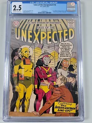 Buy RARE DC Comics Tales Of The Unexpected #16 CGC Graded 2.5 Kirby THOR Prototype • 395.15£