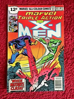 Buy Free P & P; Marvel Triple Action #45 (Dec 1978) Avengers Vs. X-Men! (WW) • 4.99£