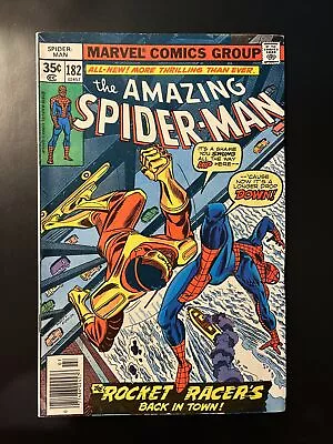 Buy The Amazing Spiderman #182 Rocket Racer/1st Proposal To MJ Cover Print Error* • 11.85£