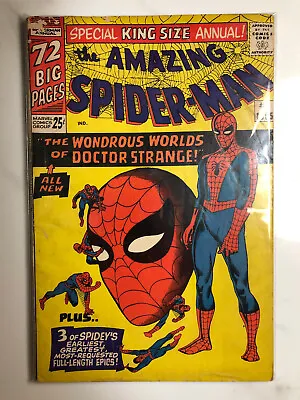 Buy Amazing Spider-Man Annual #2 - First Meeting Of Spider-Man And Dr. Strange -1965 • 55.18£