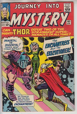 Buy Journey Into Mystery Thor # 103 Fn Key 1st Enchantress & Executioner Cents 1964 • 339.95£