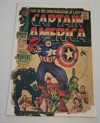 Buy Captain America #100 (Marvel Comics April 1968) Low Grade • 39.53£