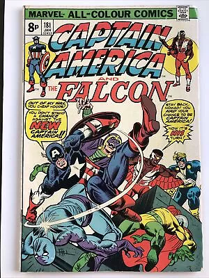 Buy Captain America #181.  1975. First Appearance Of The New Captain America • 7.50£