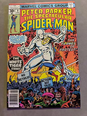 Buy The Spectacular Spiderman #9, Marvel Comics, 1977, 1st White Tiger, FREE UK POST • 40.99£