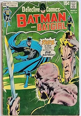Buy Detective Comics #409 (1971) Vintage Neal Adams Cover Art, Plus Batgirl Story • 14.39£