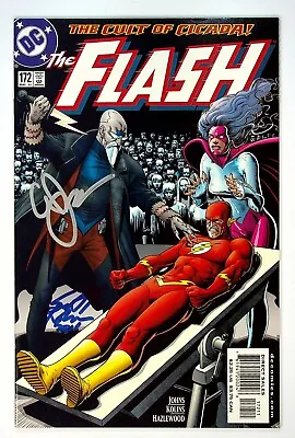 Buy Flash #172 Signed By Scott Kolins Geoff Johns DC Comic 2001 • 15.85£