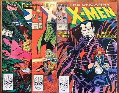 Buy UNCANNY X-MEN # 239 240 And X-Factor 36 - FN/VF - INFERNO Prologue, Mr Sinister • 15.99£