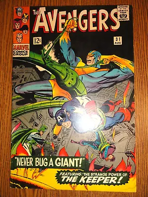 Buy Avengers #31 Stan Lee Don Heck Captain America Goliath Hawkeye 1st Print Marvel • 22.13£
