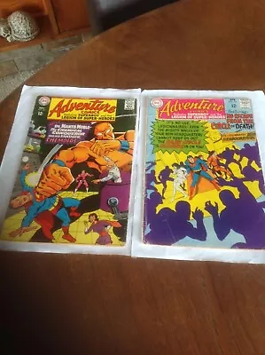 Buy DC - Adventure Comics Lot No's:362 & 367 67-68 Silver Age -  Cents Copies Con:VG • 14.25£