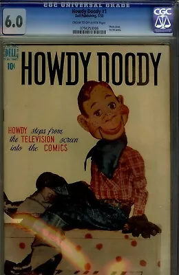 Buy Howdy Doody #1-cgc 6.0- 1st Tv Comic- 1950 Photocvr Classic • 932.13£