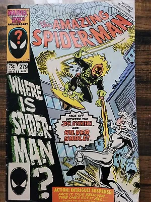 Buy 1986 Marvel Amazing Spider-man #279 Silver Sable Key Rare • 12£