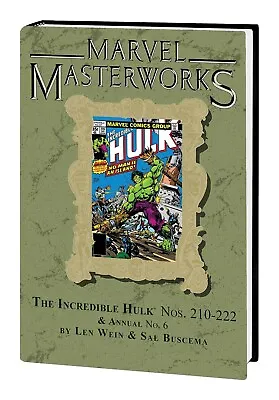 Buy MARVEL MASTERWORKS INCREDIBLE HULK VOL #13 HARDCOVER Comics DM VARIANT #279 HC • 59.95£
