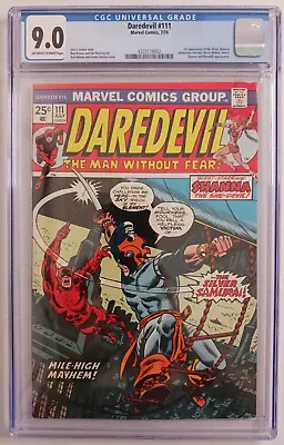 Buy Daredevil #111 ~ CGC 9.0 VF/NM ~ Marvel Comics 1974 ~ 1st App Of Silver Samurai • 173.86£