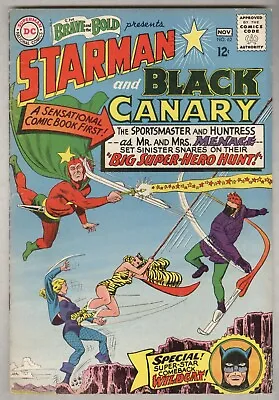 Buy Brave And Bold #62 October 1965 VG Starman, Black Canary, Wildcat, Huntress • 23.61£