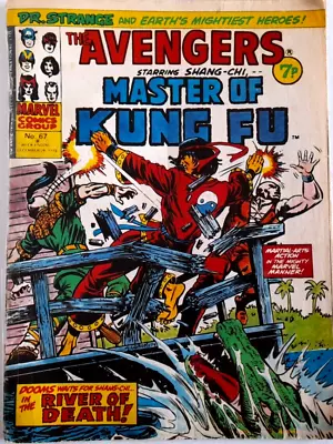Buy The Avengers UK Comic No # 67 December 28th 1974 MARVEL Dr Strange, Shang Chi • 3.98£