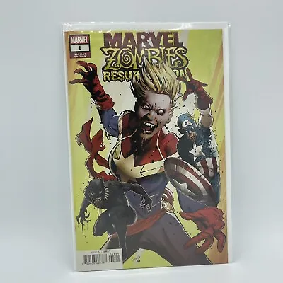 Buy MARVEL ZOMBIES RESURRECTION 1 Greg LAND VARIANT Limited 1:50 Captain Marvel NM  • 33.49£