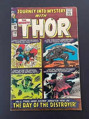 Buy Journey Into Mystery #119 - 1st Appearance Of Warriors Three (Marvel, 1965) VF- • 105.22£