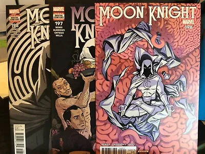 Buy 3 Comic Lot Moon Knight #196 197 198 Marvel 2018 / Lyla Decriscio / Bemis  • 15.98£