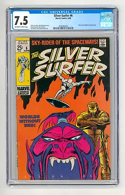 Buy Silver Surfer #6 CGC 7.5 VFN- First Overlord • 199£