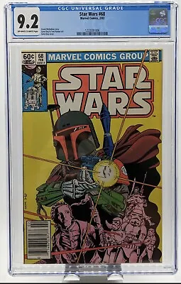 Buy Star Wars 68 CGC 9.2 Newsstand 1983 Marvel Comics 1st Mandalorian • 197.09£