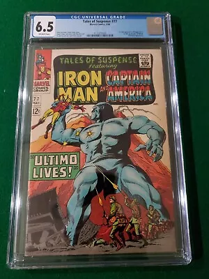 Buy Tales Of Suspense 77 CGC 6.5 1st Peggy Carter Ultimo Captain America Iron Man • 138.53£