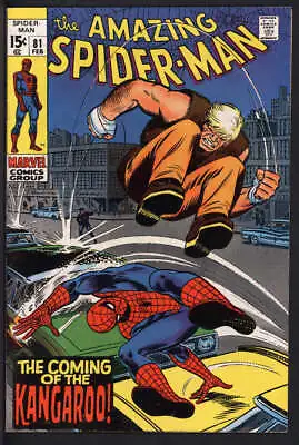 Buy Amazing Spider-man #81 7.5 // 1st Appearance Kangaroo Marvel Comic 1970 • 74.41£